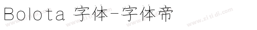 Bolota 字体字体转换